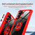 Samsung Galaxy S26 TPU + PC Lens Protection Phone Case with Ring Holder - Red