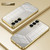 Samsung Galaxy S26 Transparent Plating Fine Hole Phone Case - Gold