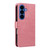 Samsung Galaxy S26 Tree & Cat Embossed Pattern Flip Leather Phone Case - Pink