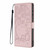 Samsung Galaxy S26 Tree Cat Embossed Flip Vegan Leather Phone Case - Rose Gold