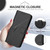 Samsung Galaxy S26 Triangle Pattern Buckle Clasp Leather Phone Case - Black