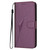 Samsung Galaxy S26 Triangle Pattern Buckle Clasp Leather Phone Case - Dark Purple