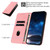 Samsung Galaxy S26 Tulips Butterfly Pattern Magnetic Vegan Leather Phone Case - Pink