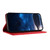 Samsung Galaxy S26 Tulips Butterfly Pattern Magnetic Vegan Leather Phone Case - Red
