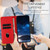 Samsung Galaxy S26 Tulips Butterfly Pattern Magnetic Vegan Leather Phone Case - Red