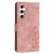 Samsung Galaxy S26 Tulips Embossed Leather Phone Case with Lanyard - Pink