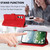 Samsung Galaxy S26 Tulips Embossed Leather Phone Case with Lanyard - Red