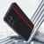 Samsung Galaxy S26 Ultra-thin Carbon Fiber Texture Splicing Phone Case - Red