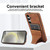 Samsung Galaxy S26 Ultra-thin Shockproof Phone Protective Case with Holder - Brown
