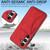 Samsung Galaxy S26 Ultra-thin Shockproof Phone Protective Case with Holder - Red