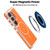Samsung Galaxy S26 Vibrant Dual-color TPU + Acrylic Magnetic Phone Case - Orange