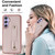 Samsung Galaxy S26 Wristband Vertical Flip Wallet Back Cover Phone Case with Long Lanyard - Rose Gold