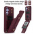 Samsung Galaxy S26 Wristband Vertical Flip Wallet Back Cover Phone Case with Long Lanyard - Wine Red