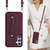 Samsung Galaxy S26 Wristband Vertical Flip Wallet Back Cover Phone Case with Long Lanyard - Wine Red