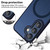 Samsung Galaxy S26 XDcase Skin Feel Magnetic Frosted Phone Case with Lens Film - Dark Blue