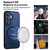 Samsung Galaxy S26 XDcase Skin Feel Magnetic Frosted Phone Case with Lens Film - Dark Blue