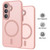 Samsung Galaxy S26 XDcase Skin Feel Magnetic Frosted Phone Case with Lens Film - Pink