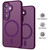 Samsung Galaxy S26 XDcase Skin Feel Magnetic Frosted Phone Case with Lens Film - Wine Red