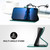 Samsung Galaxy S26 YX0070 Carbon Fiber Buckle Leather Phone Case with Lanyard - Dark Green