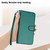 Samsung Galaxy S26 YX0070 Carbon Fiber Buckle Leather Phone Case with Lanyard - Dark Green