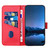 Samsung Galaxy S26 YX0070 Carbon Fiber Buckle Leather Phone Case with Lanyard - Red