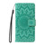 Samsung Galaxy S26 Embossed Sunflower Pattern Flip Leather Phone Case - Green