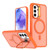 Samsung Galaxy A37 5G Bright Color Frosted Skin-feel Camera Bracket Magsafe Phone Case - Orange