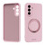 Samsung Galaxy A37 5G ABEEL Skin-friendly Feel Magnetic Liquid Silicone Phone Case with Holder - Pink