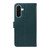 Samsung Galaxy A37 5G Adorable Cat Embossed Pattern Flip Leather Phone Case - Dark Green