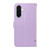 Samsung Galaxy A37 5G Adorable Cat Embossed Pattern Flip Leather Phone Case - Purple