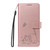 Samsung Galaxy A37 5G Adorable Cat Embossed Pattern Flip Leather Phone Case - Rose Gold