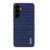 Samsung Galaxy A37 5G AZNS Electroplated Frame Crocodile Texture Full Coverage Phone Case - Blue