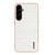 Samsung Galaxy A37 5G AZNS Electroplated Frame Crocodile Texture Full Coverage Phone Case - White