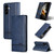Samsung Galaxy A37 5G AZNS Magnetic Calf Texture Flip Leather Phone Case - Dark Blue