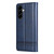 Samsung Galaxy A37 5G AZNS Magnetic Calf Texture Flip Leather Phone Case - Dark Blue