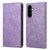 Samsung Galaxy A37 5G Business Solid Color Magnetic RFID Leather Phone Case - Purple