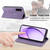 Samsung Galaxy A37 5G Business Solid Color Magnetic RFID Leather Phone Case - Purple