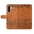 Samsung Galaxy A37 5G Cat Embossing Pattern Leather Phone Case with Lanyard - Brown