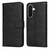 Samsung Galaxy A37 5G Classic Calf Texture Flip Leather Phone Case - Black