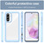 Samsung Galaxy A37 5G Colorful Series Acrylic Hybrid TPU Phone Case - Blue