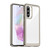 Samsung Galaxy A37 5G Colorful Series Acrylic Hybrid TPU Phone Case - Transparent Grey