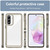 Samsung Galaxy A37 5G Colorful Series Acrylic Hybrid TPU Phone Case - Transparent Grey