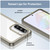 Samsung Galaxy A37 5G Colorful Series Acrylic Hybrid TPU Phone Case - Transparent Grey