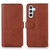 Samsung Galaxy A37 5G Cow Texture Flip Leather Phone Case - Brown