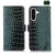 Samsung Galaxy A37 5G Crocodile Top Layer Cowhide Leather Phone Case - Green