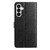 Samsung Galaxy A37 5G Daisy Embossed Leather Phone Case - Black