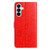 Samsung Galaxy A37 5G Daisy Embossed Leather Phone Case - Red