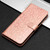 Samsung Galaxy A37 5G Daisy Embossed Leather Phone Case - Rose Gold