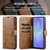 Samsung Galaxy A37 5G DG.MING Crazy Horse Texture Detachable Magnetic Leather Case - Brown