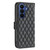 Samsung Galaxy A37 5G Diamond Lattice Wallet Flip Leather Phone Case - Black